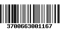 Código de Barras 3700663001167