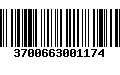 Código de Barras 3700663001174