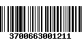 Código de Barras 3700663001211