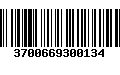 Código de Barras 3700669300134