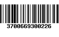 Código de Barras 3700669300226