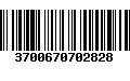 Código de Barras 3700670702828