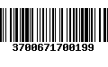 Código de Barras 3700671700199