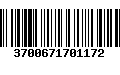 Código de Barras 3700671701172