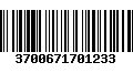 Código de Barras 3700671701233