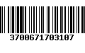 Código de Barras 3700671703107