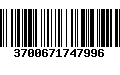 Código de Barras 3700671747996