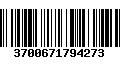 Código de Barras 3700671794273