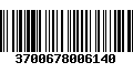 Código de Barras 3700678006140