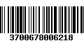 Código de Barras 3700678006218