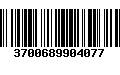 Código de Barras 3700689904077