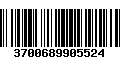 Código de Barras 3700689905524