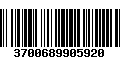 Código de Barras 3700689905920