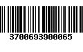 Código de Barras 3700693900065