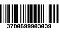 Código de Barras 3700699903039