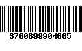 Código de Barras 3700699904005