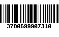 Código de Barras 3700699907310