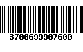 Código de Barras 3700699907600