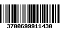 Código de Barras 3700699911430