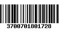 Código de Barras 3700701801728