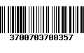 Código de Barras 3700703700357