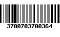 Código de Barras 3700703700364