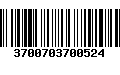 Código de Barras 3700703700524