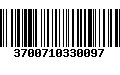 Código de Barras 3700710330097