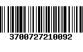 Código de Barras 3700727210092