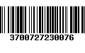 Código de Barras 3700727230076