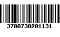 Código de Barras 3700730201131