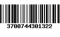 Código de Barras 3700744301322