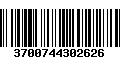 Código de Barras 3700744302626