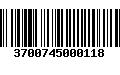 Código de Barras 3700745000118