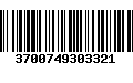 Código de Barras 3700749303321