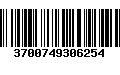 Código de Barras 3700749306254