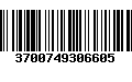 Código de Barras 3700749306605