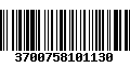 Código de Barras 3700758101130