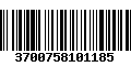 Código de Barras 3700758101185