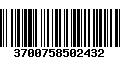 Código de Barras 3700758502432