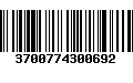 Código de Barras 3700774300692