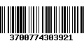 Código de Barras 3700774303921
