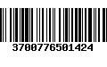 Código de Barras 3700776501424