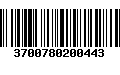 Código de Barras 3700780200443