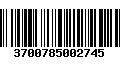 Código de Barras 3700785002745