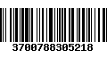 Código de Barras 3700788305218