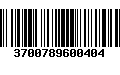 Código de Barras 3700789600404