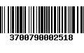 Código de Barras 3700790002518