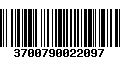 Código de Barras 3700790022097