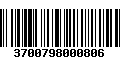 Código de Barras 3700798000806